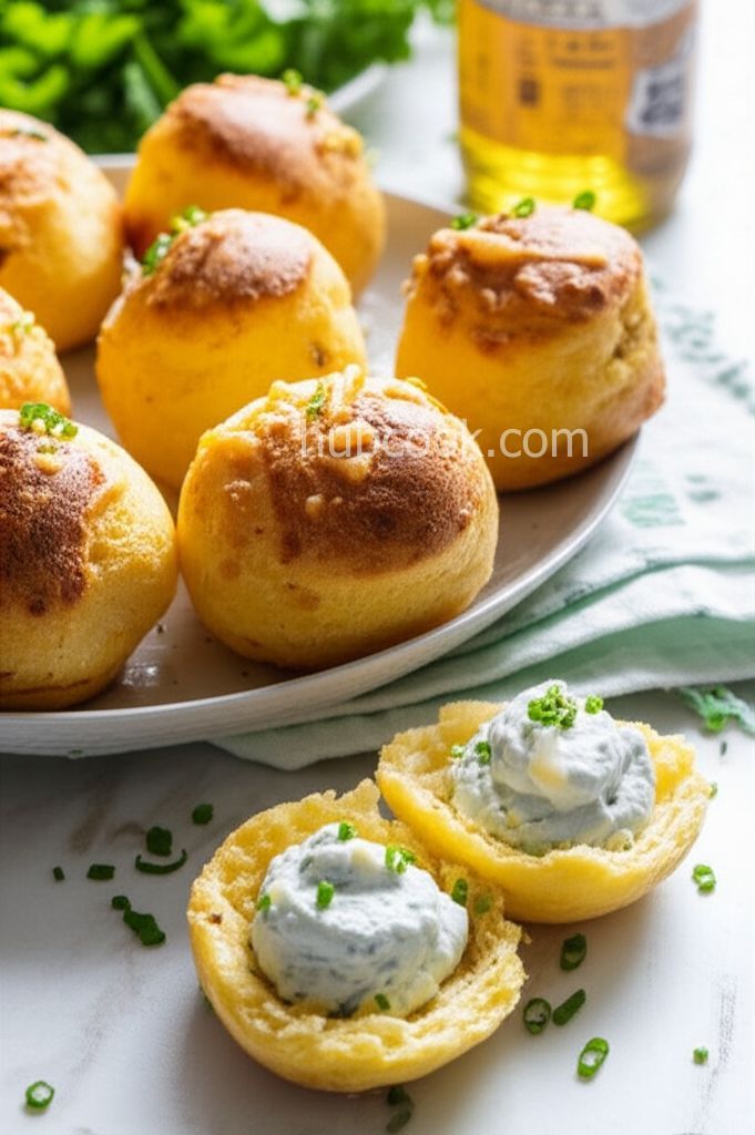 Irish Beer Cheese Puffs