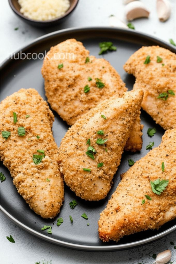 Juicy Baked Chicken Breast with Garlic and Parmesan