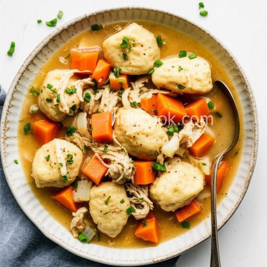 Old-Fashioned Chicken And Slick Dumplings