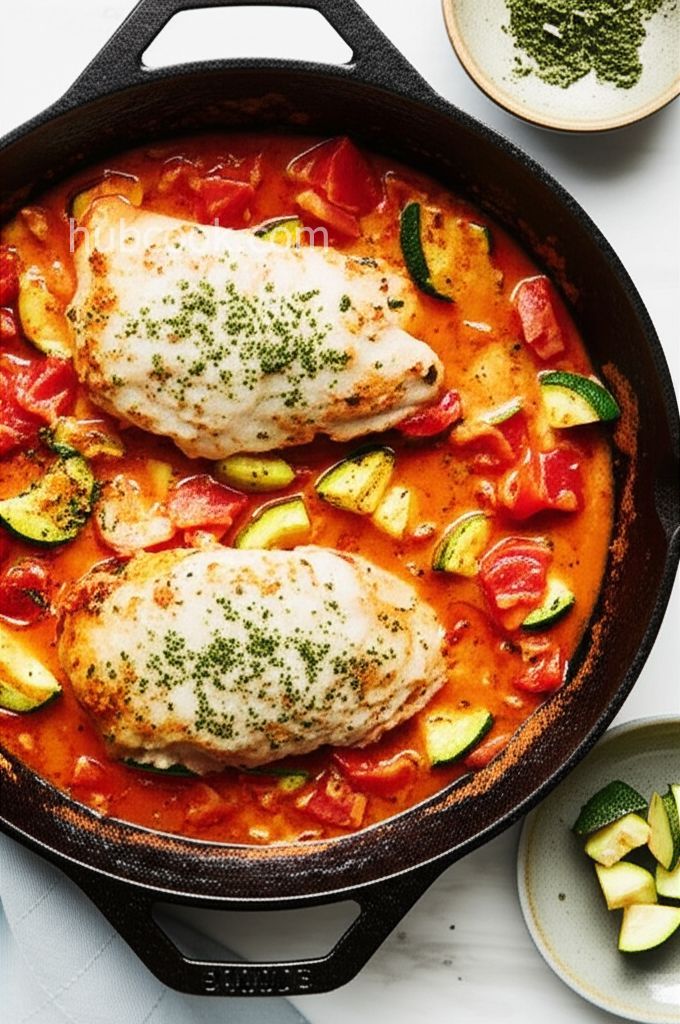 One-Pan Keto Chicken Breast with Vegetable Ragout