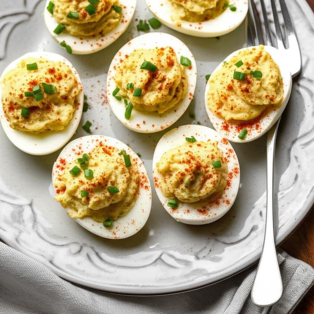 Potato Salad Deviled Eggs