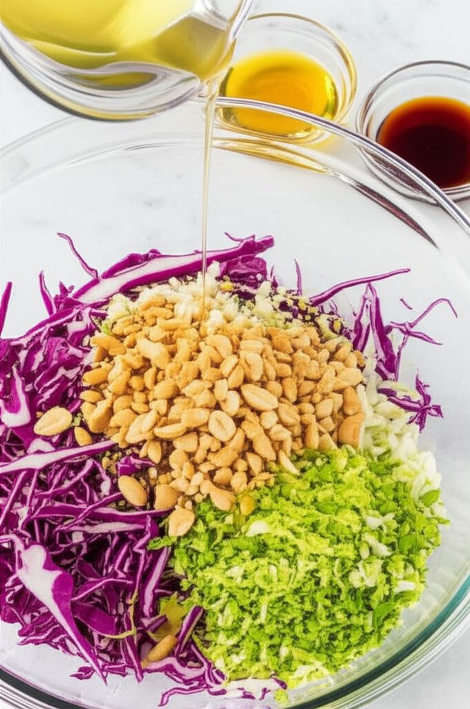 Quick and Easy Thai Style Coleslaw