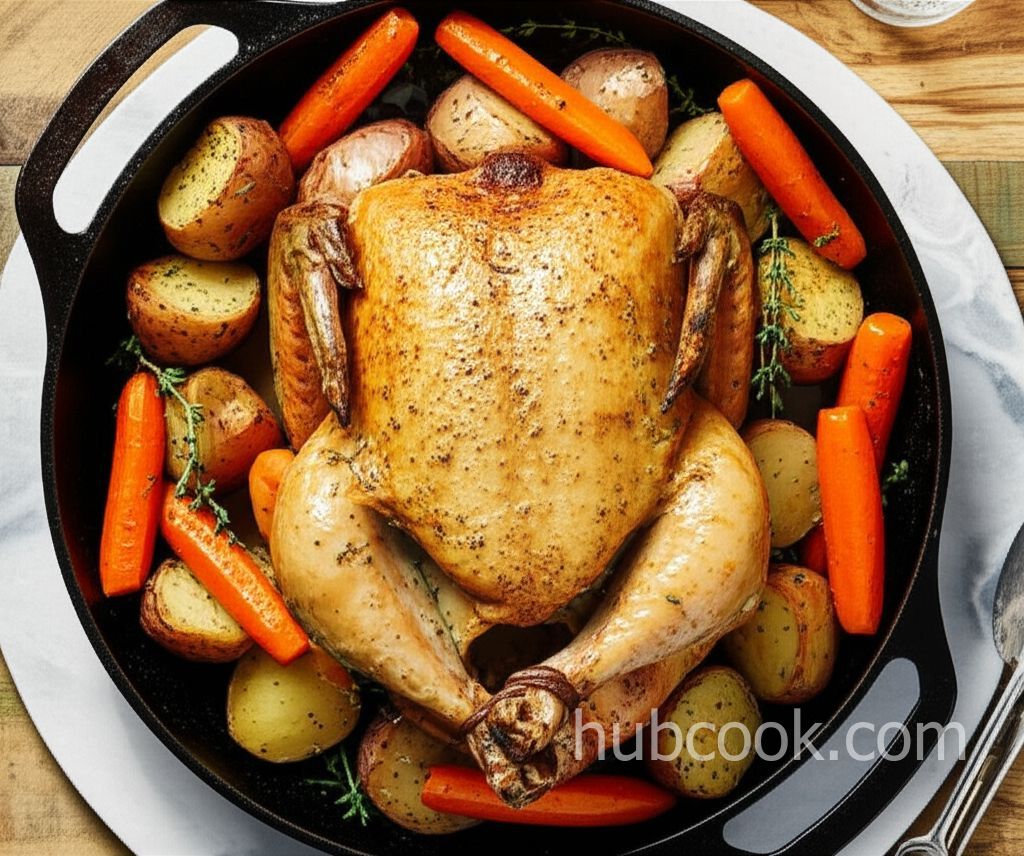 Roast Chicken Dinner with Gravy