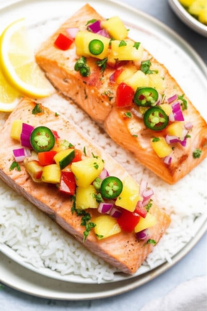 Salmon with Fruit Salsa