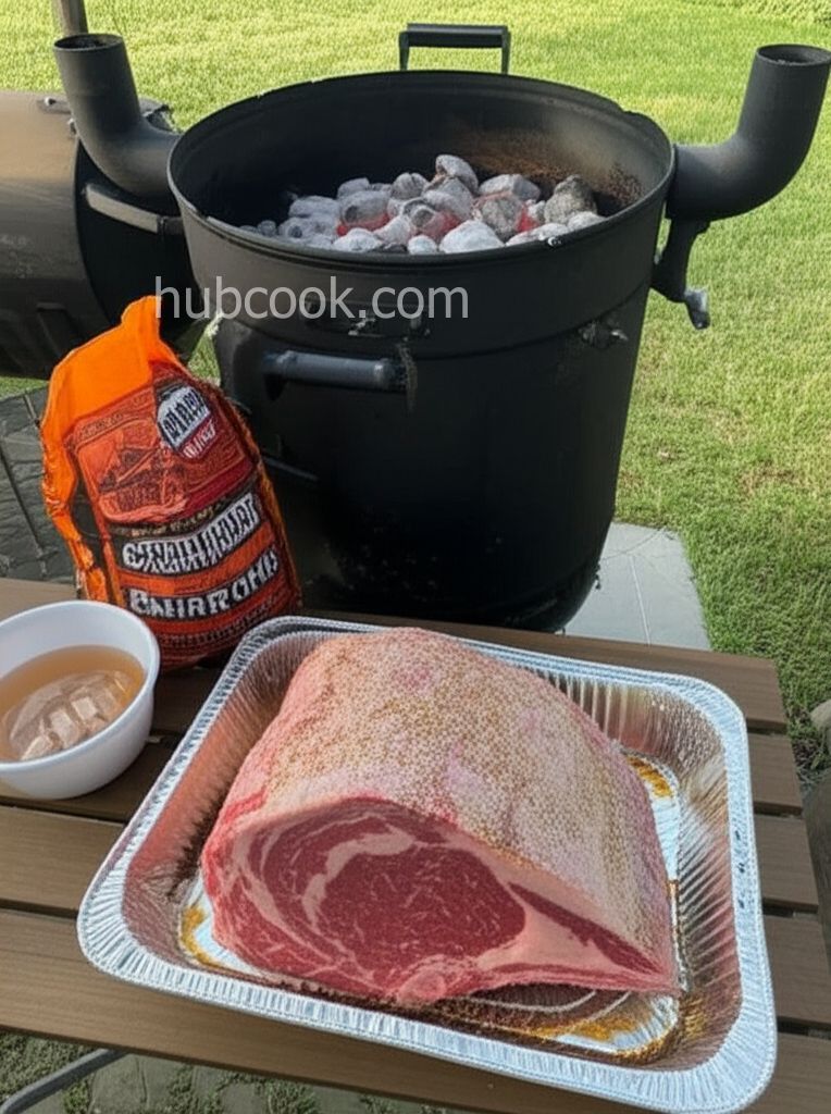 Smoked Standing Rib Roast
