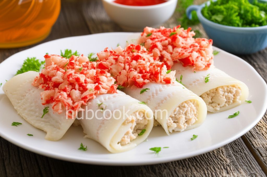 Stuffed Sole with Imitation Crab