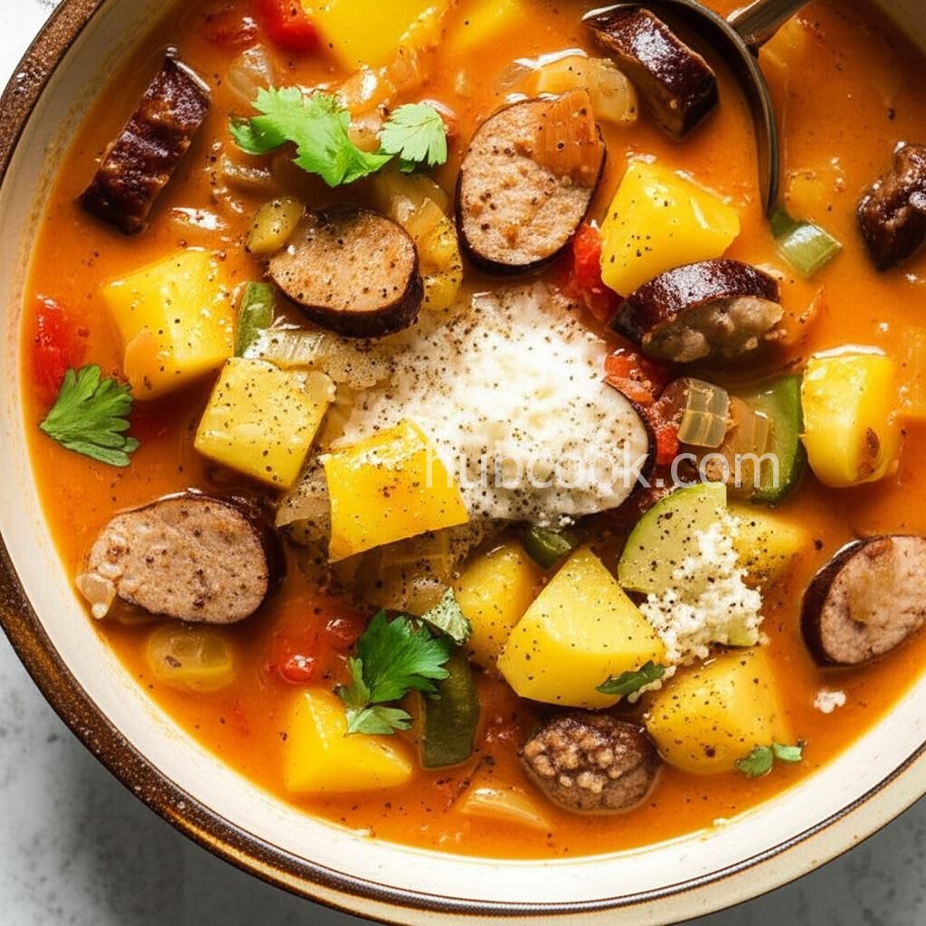 Summer Squash and Sausage Stew