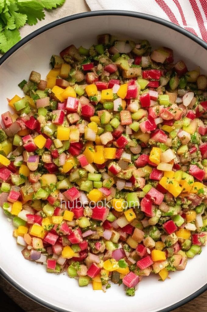 Tangy Rhubarb Salsa