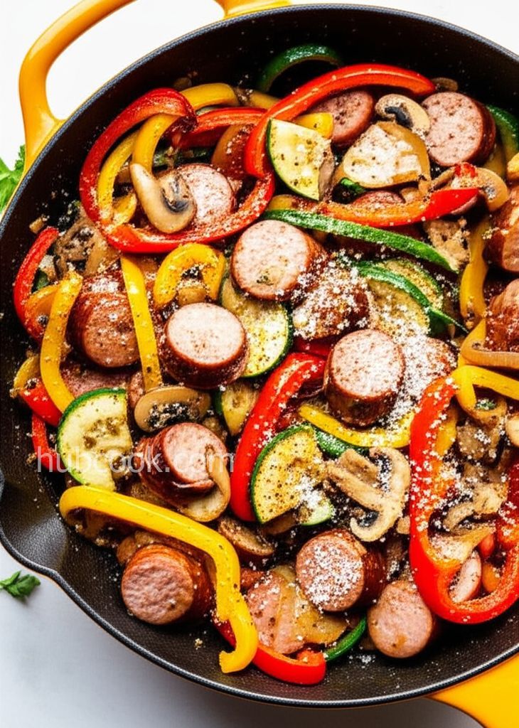 Turkey Polish Sausage and Peppers