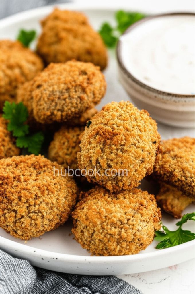 Air Fryer Fried Mushrooms