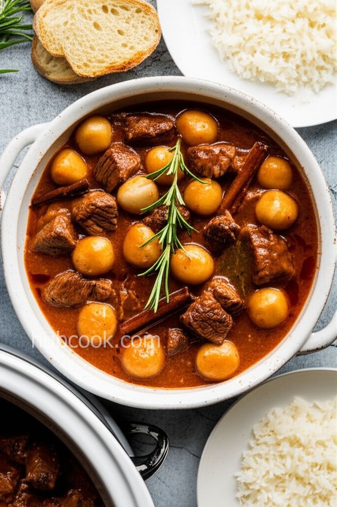 Beef Stifado in the Slow Cooker