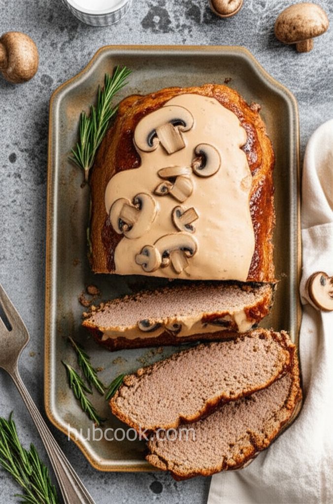 Creamy Mushroom Meatloaf