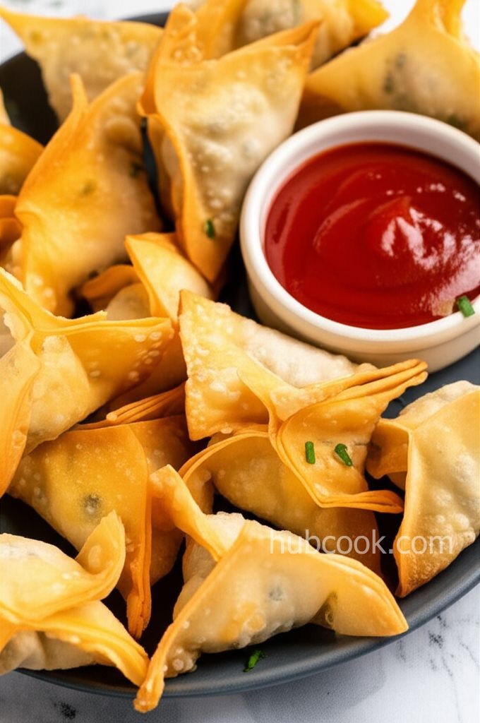 Crispy Buffalo Chicken Wontons