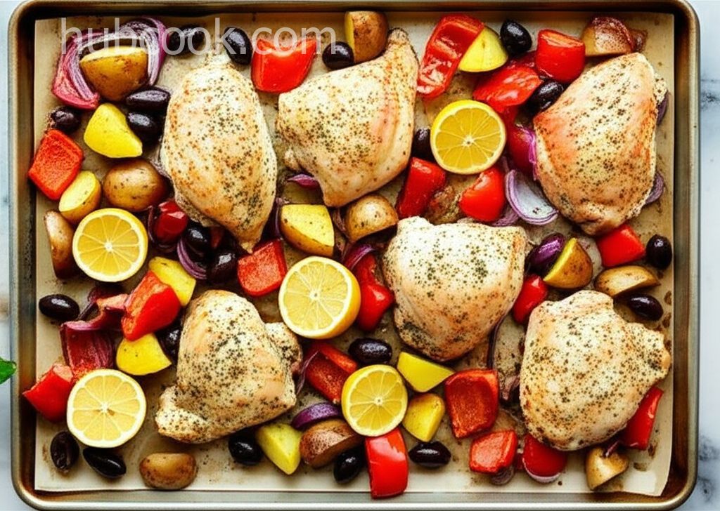 Easy Sheet Pan Greek Chicken