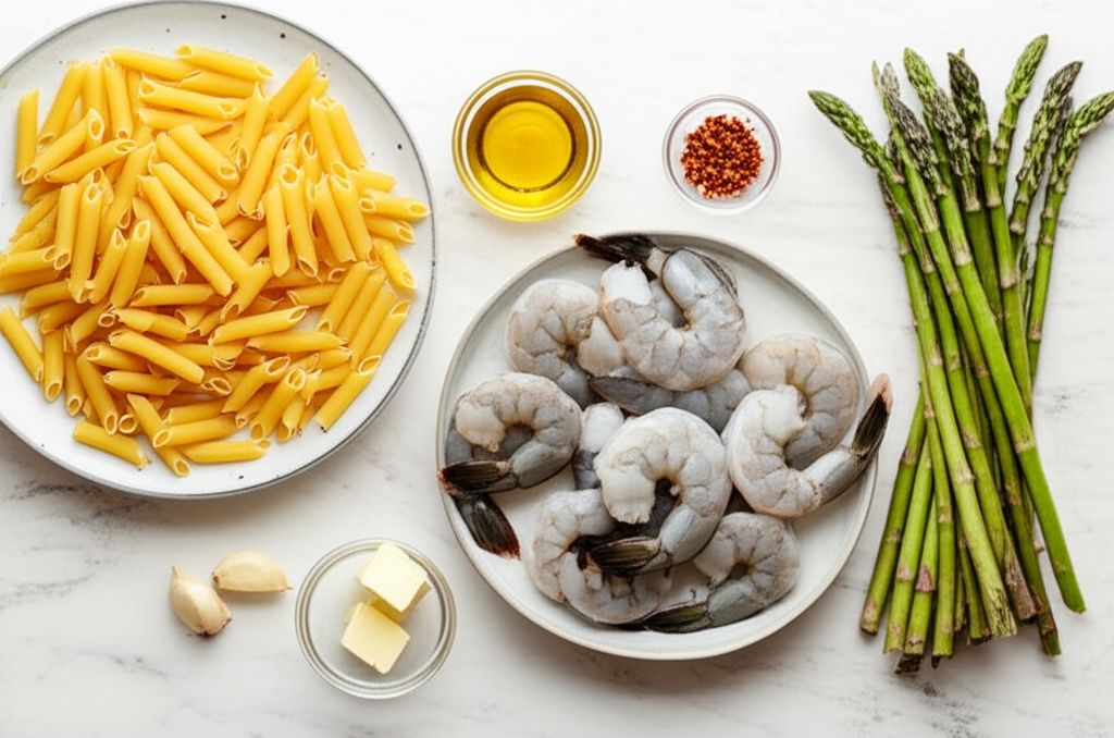 Elegant Penne with Asparagus and Shrimp