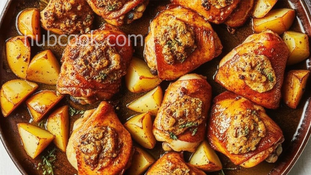 Garlic Roasted Chicken and Potatoes