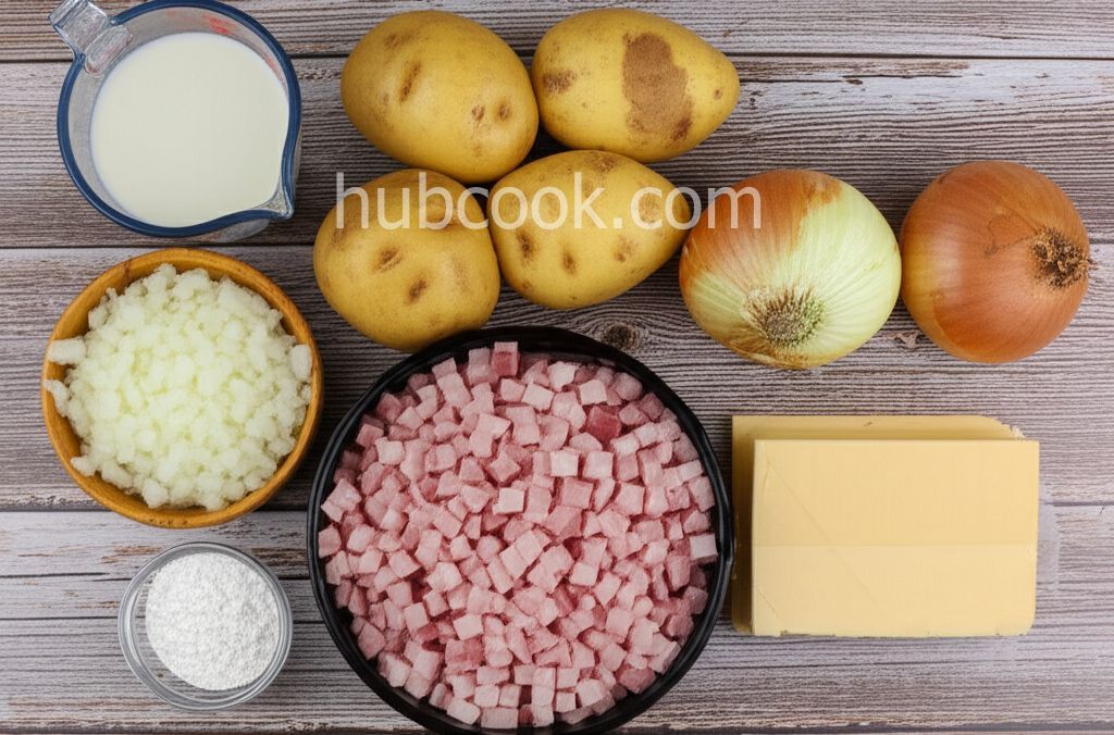 Ham, Potato, and Cheese Soup