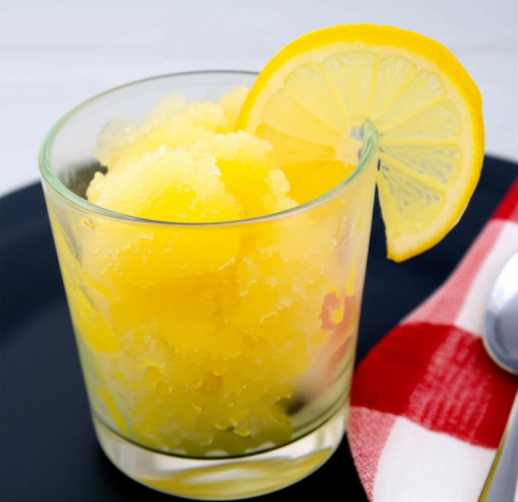 Lemon-Flavored Italian Ice