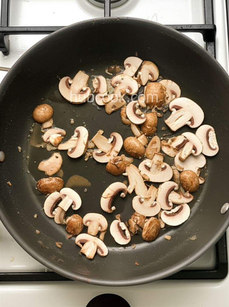 Mushroom, Scallion, and Cheese Omelet