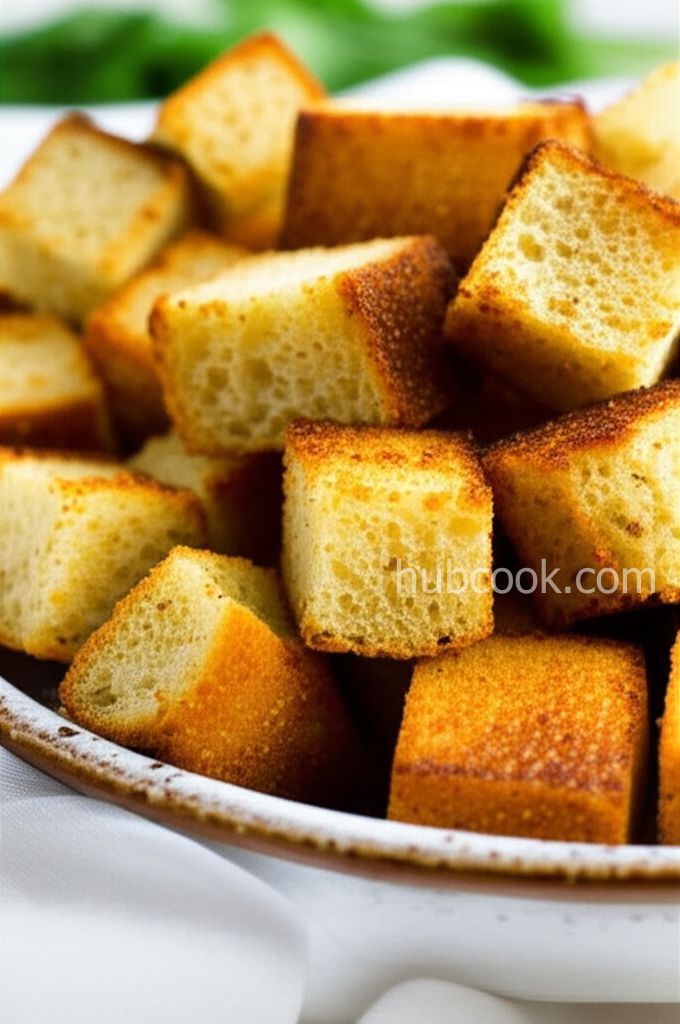 Old Hamburger Bun Croutons