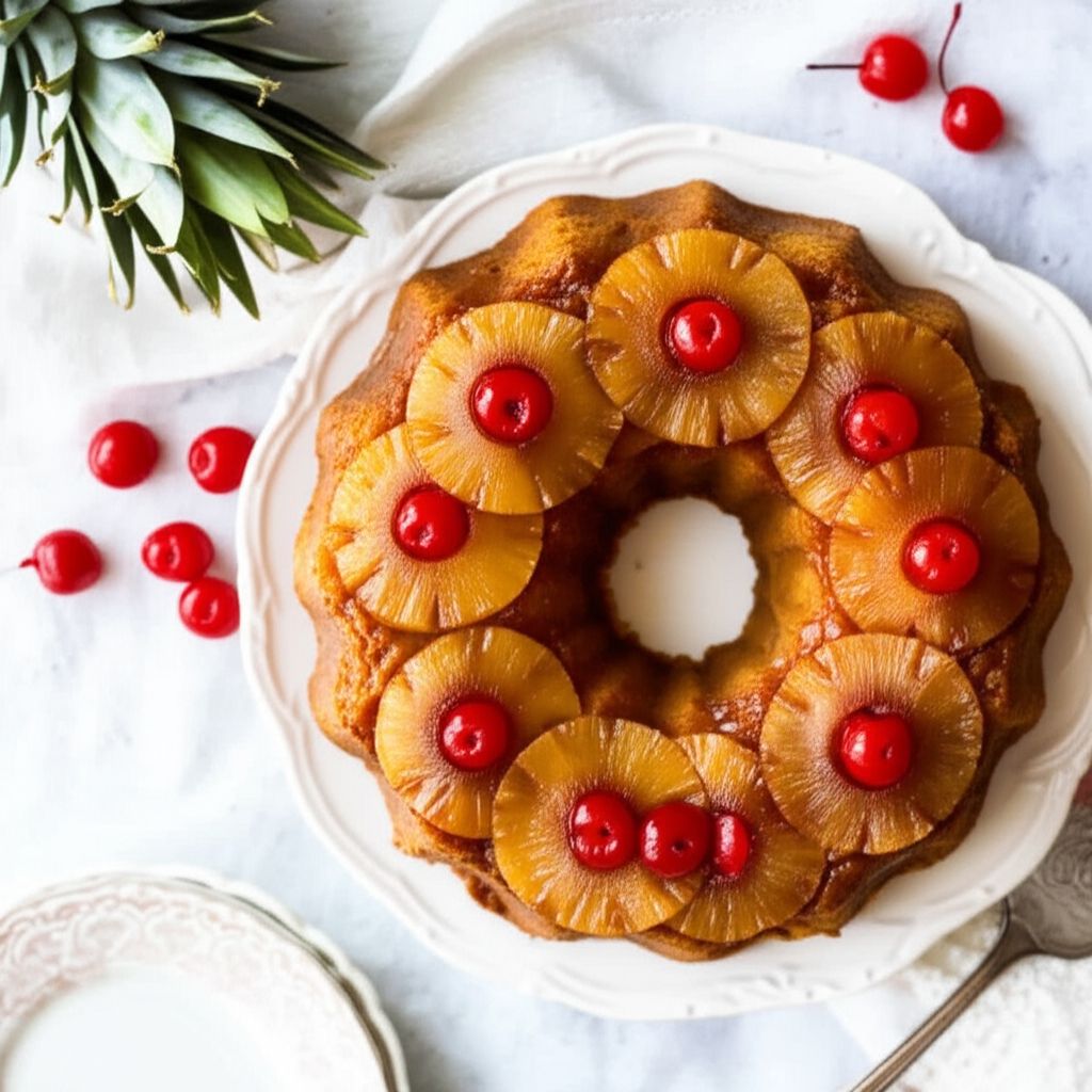 Pineapple Upside-Down Bundt Cake