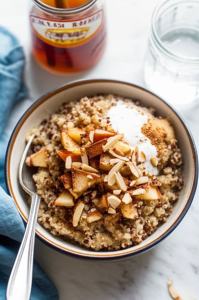 Quinoa Porridge with Cinnamon Apples