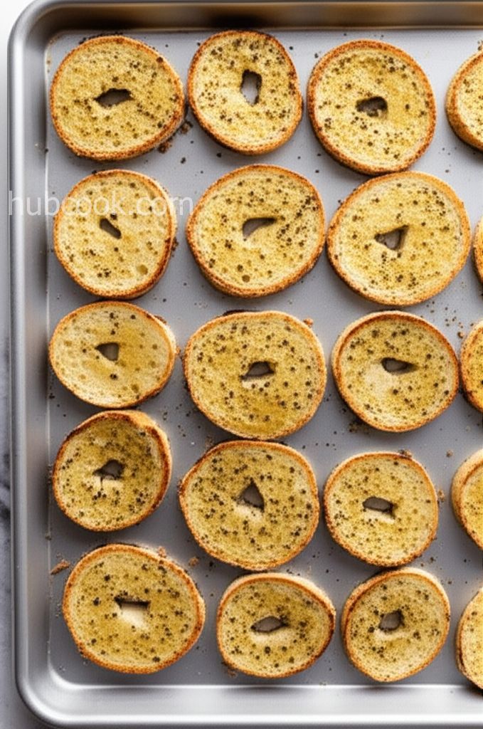 Salt and Garlic Bagel Chips