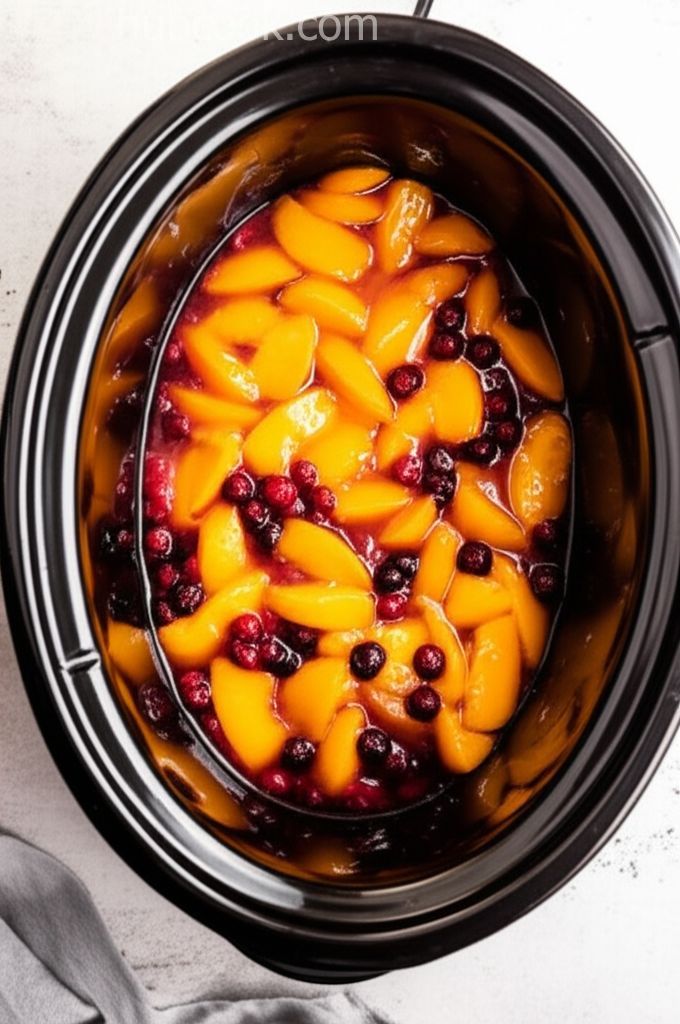 Slow Cooker Fruit Cobbler