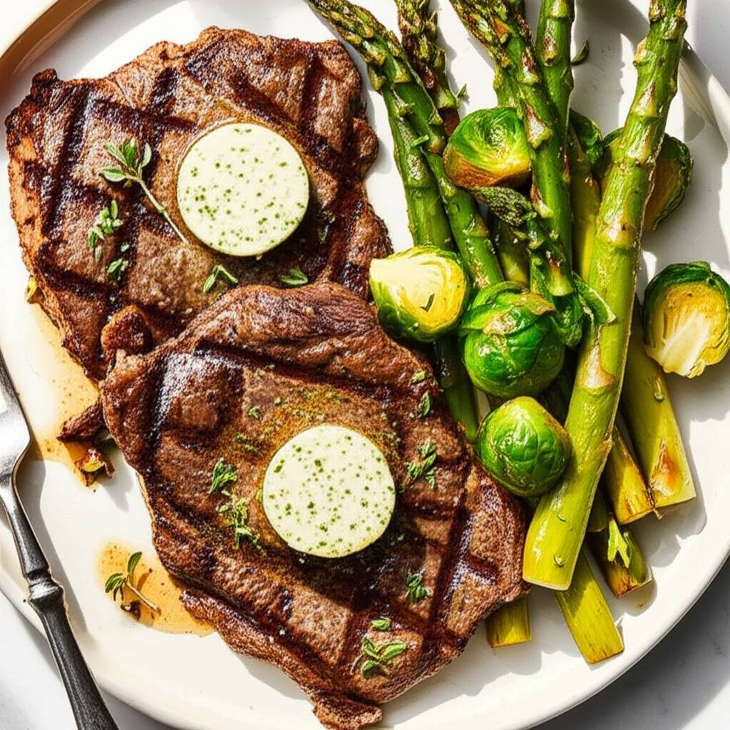 Steaks with Truffle Butter