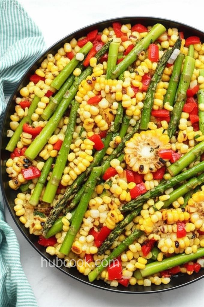 Summer Corn Salad with Asparagus