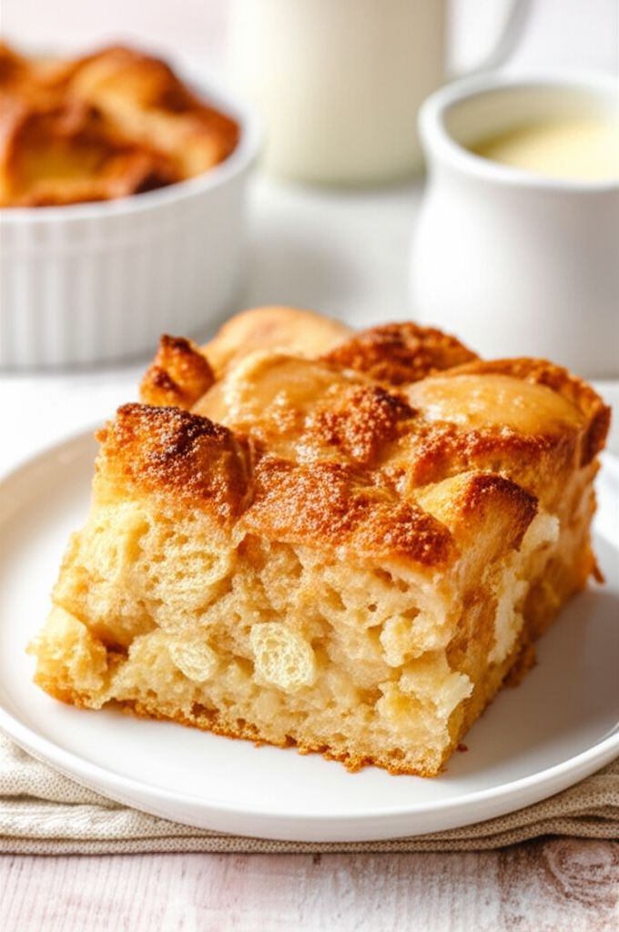 White Chocolate Bread Pudding