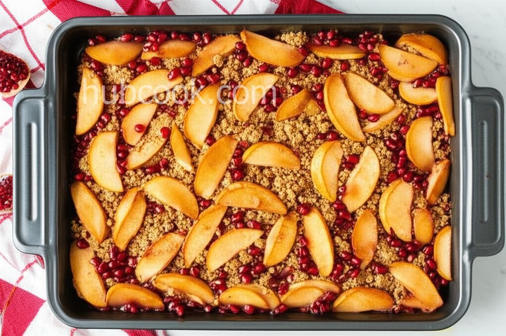 Brenda's Apple and Pomegranate Crisp