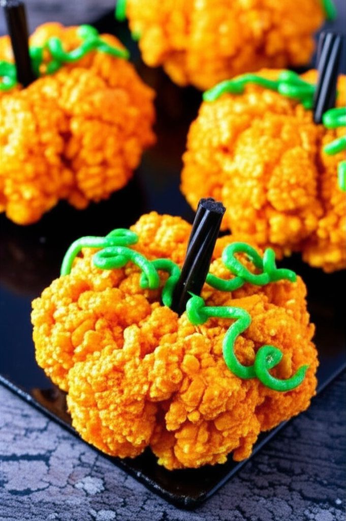 Halloween Popcorn Pumpkins