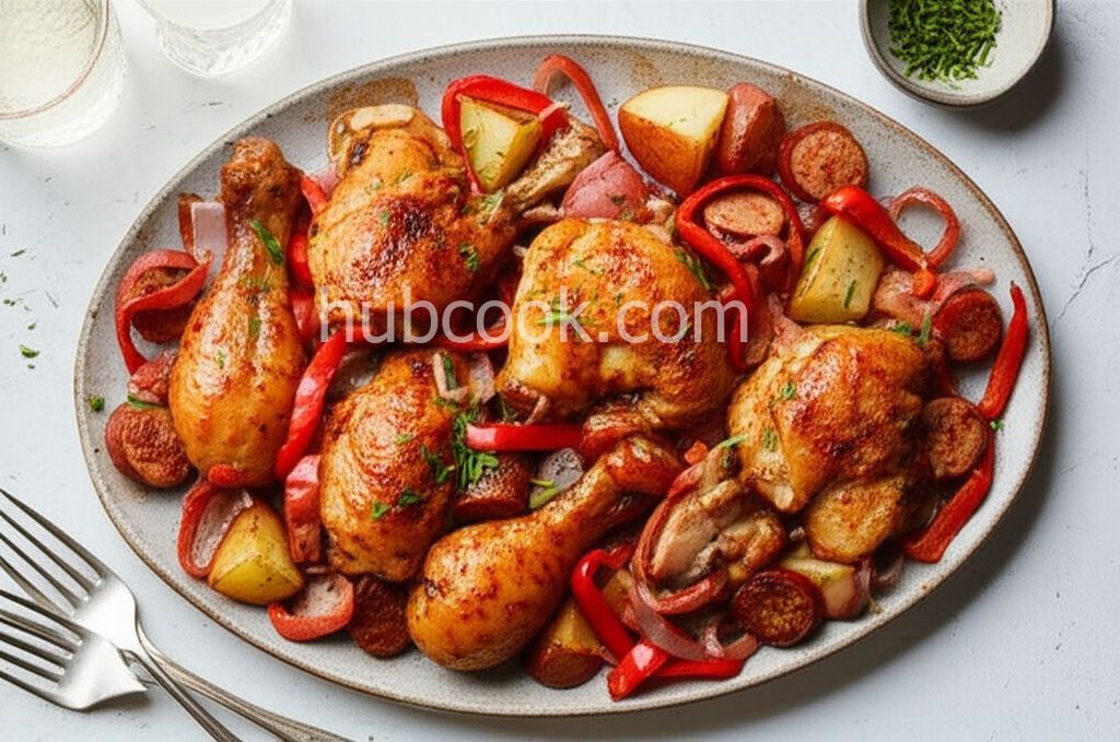 Hearty Roasted Chicken and Sausage