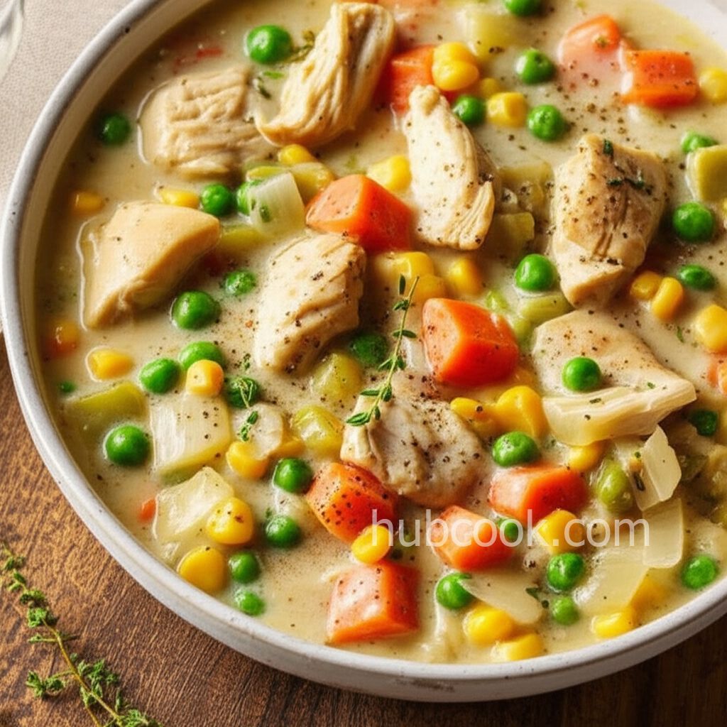 Instant Pot Chicken Pot Pie (Crustless and Gluten Free)