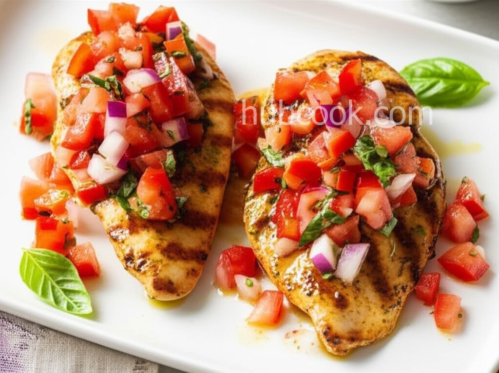 Marinated Chicken Bruschetta
