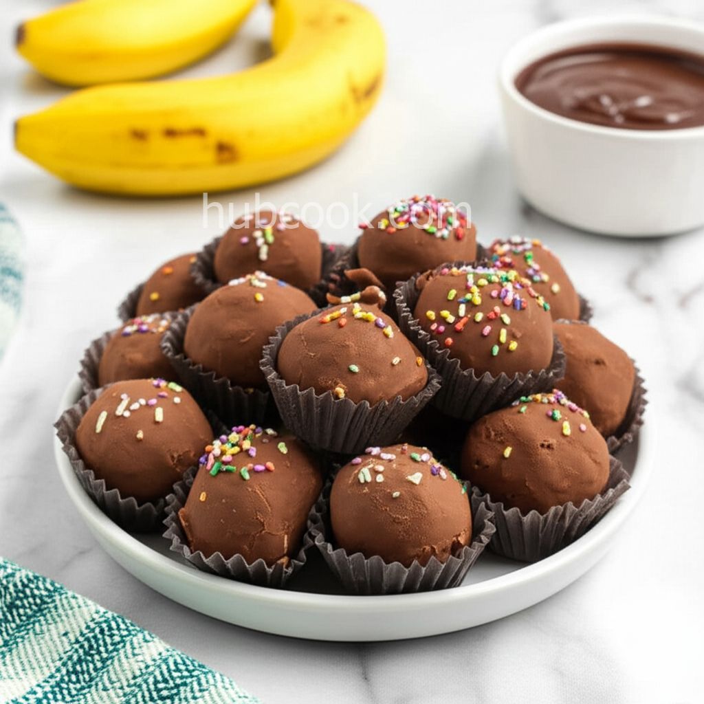 Peanut Butter and Banana Chocolate Truffles