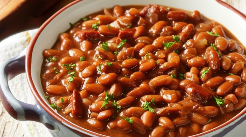The Best Slow Cooker Baked Beans (Dad's Recipe)