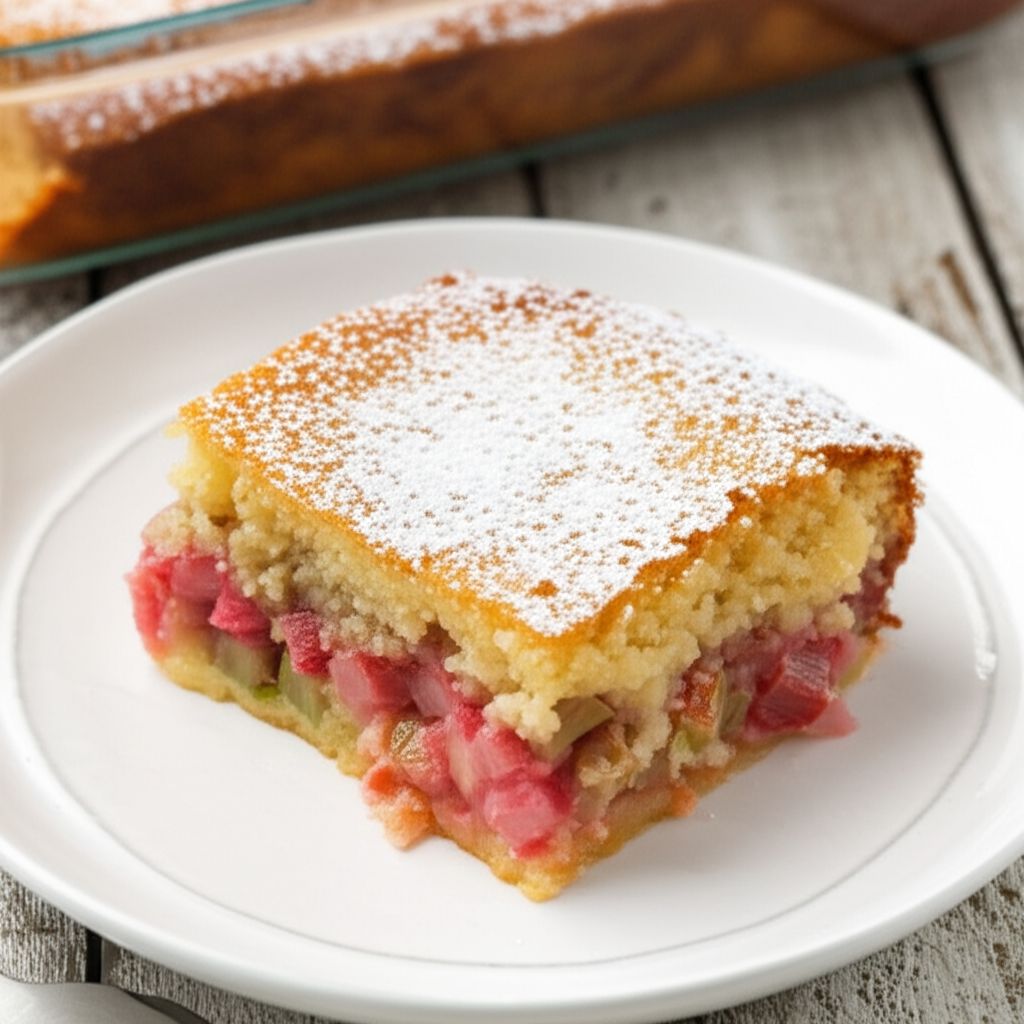 Blushing Betty (Rhubarb Dessert)