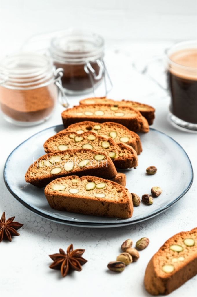 Cinnamon Biscotti with Pistachios