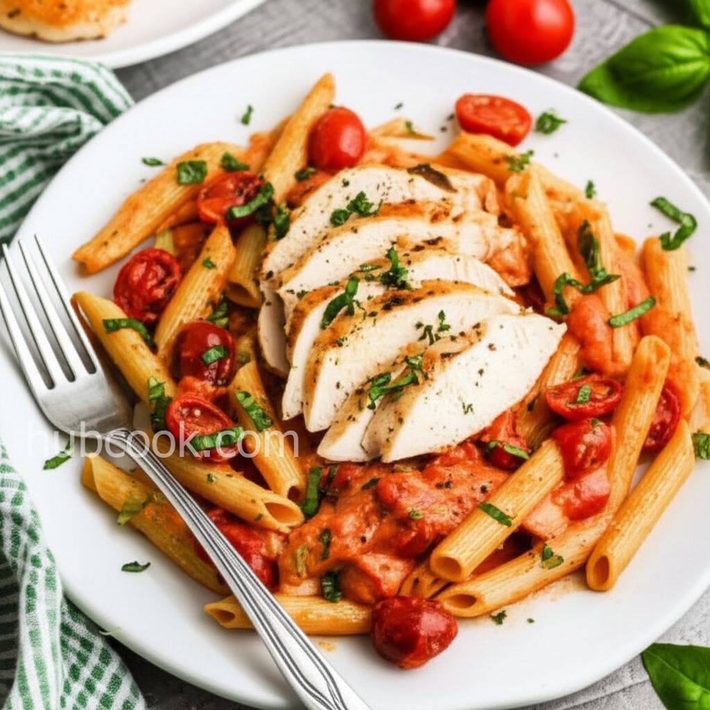 Creamy Tomato-Basil Pasta with Chicken