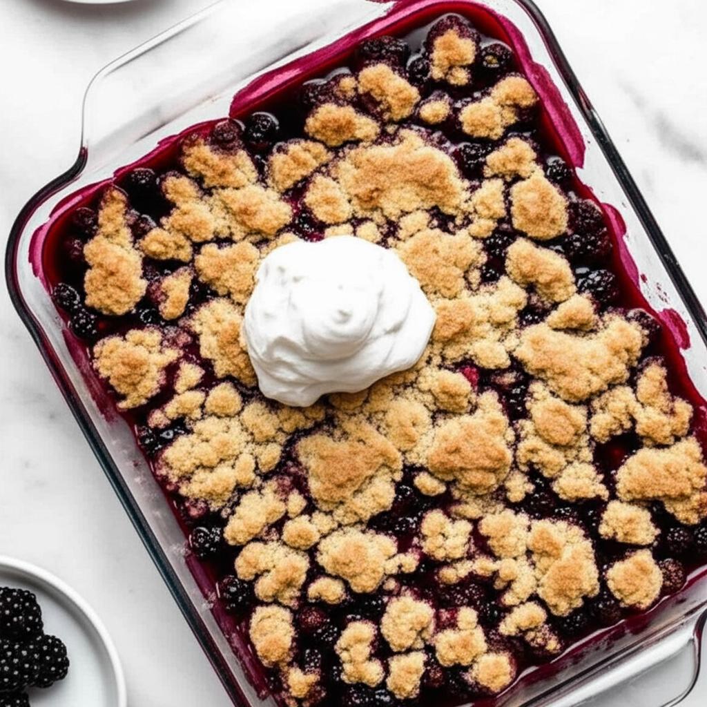 Crumbly Blackberry Cobbler