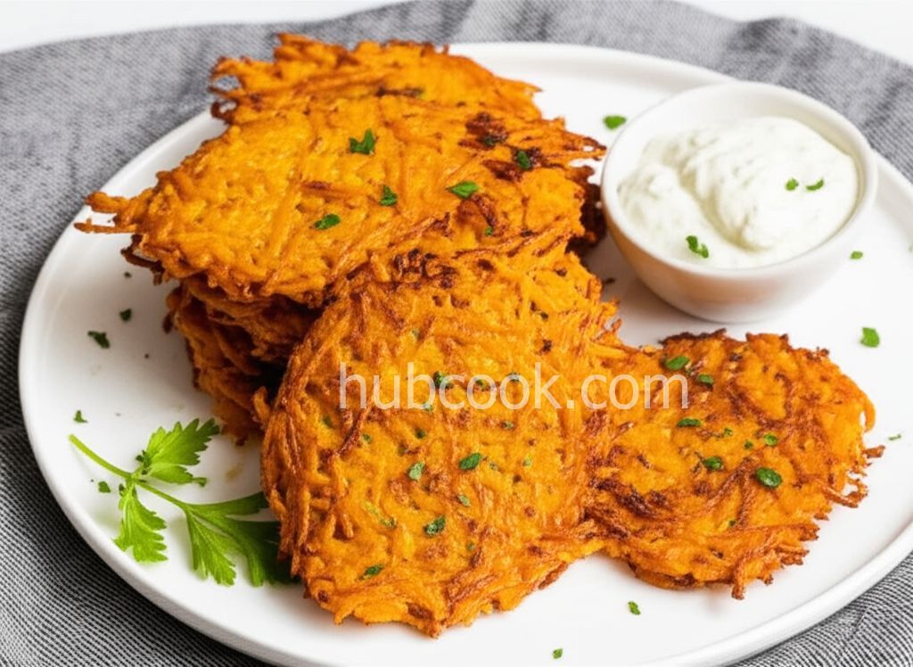Curried Sweet Potato Latkes
