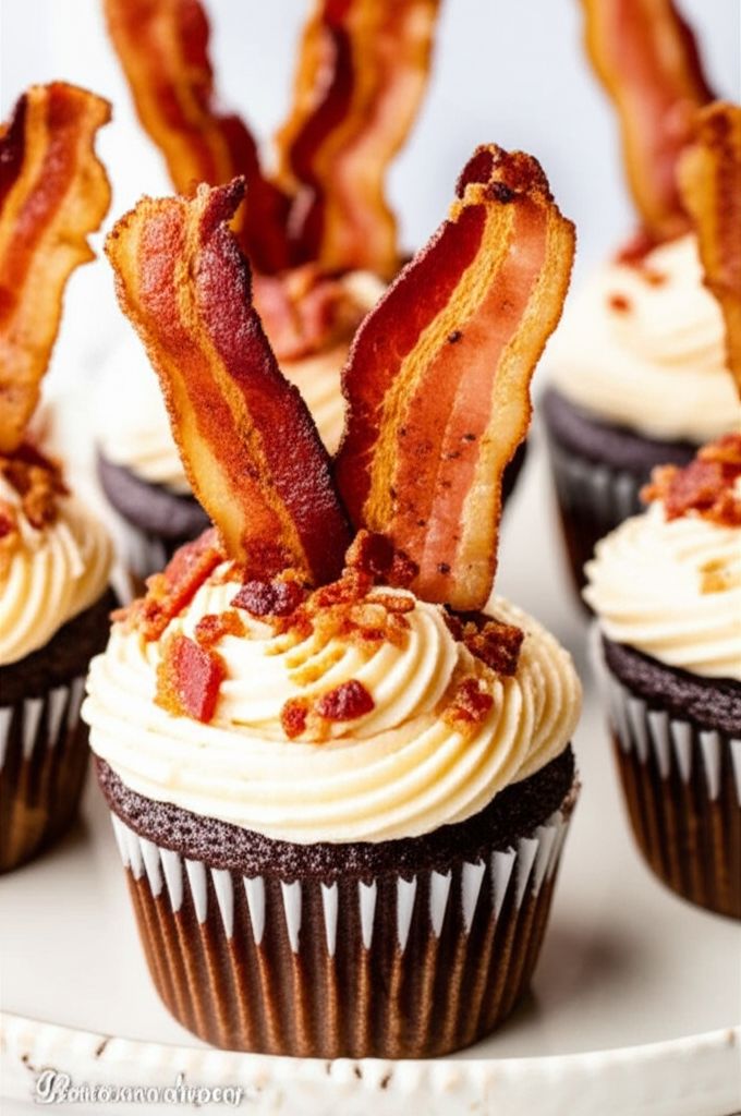 Gluten-Free Chocolate-Whiskey-Bacon Cupcakes