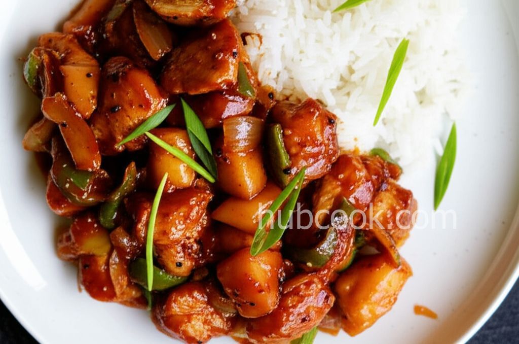 Korean Spicy Chicken Tenders with Sweet Apple