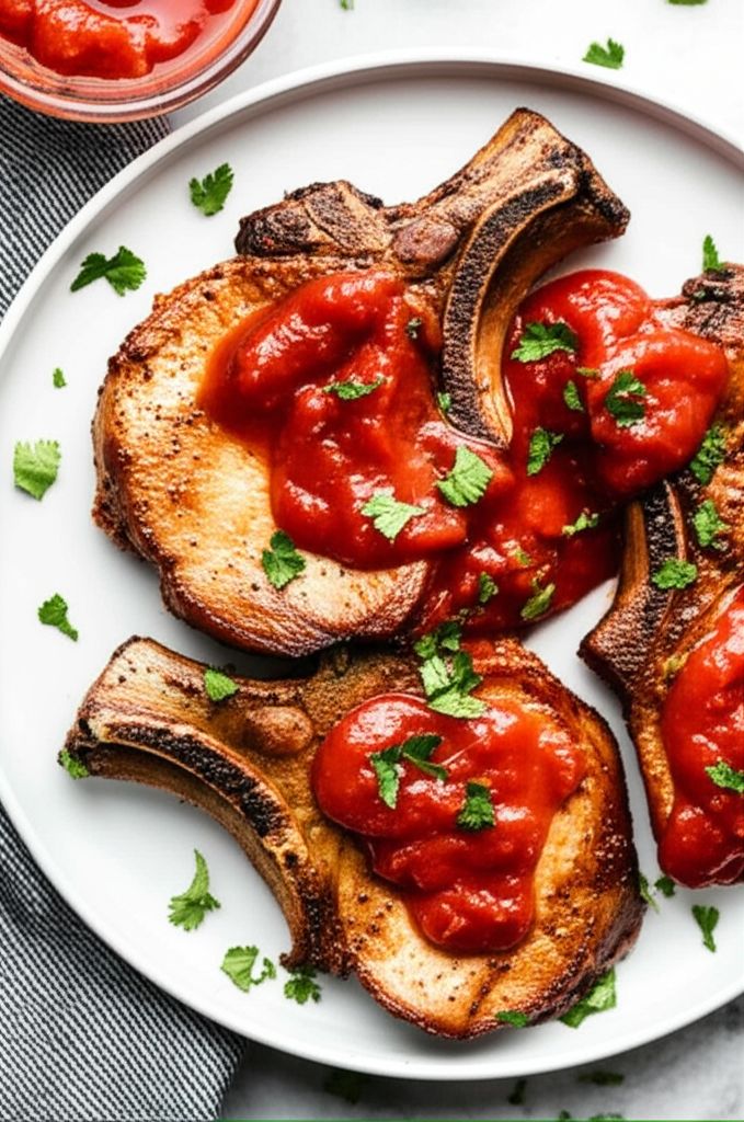 Pork Chops with Sweet Tomato Chutney