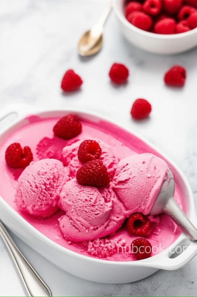 Smooth Raspberry Ice Cream