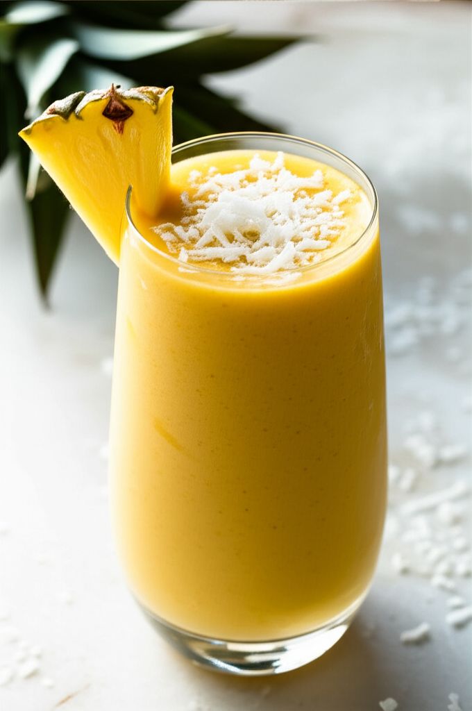Turmeric-Pineapple-Coconut Smoothie