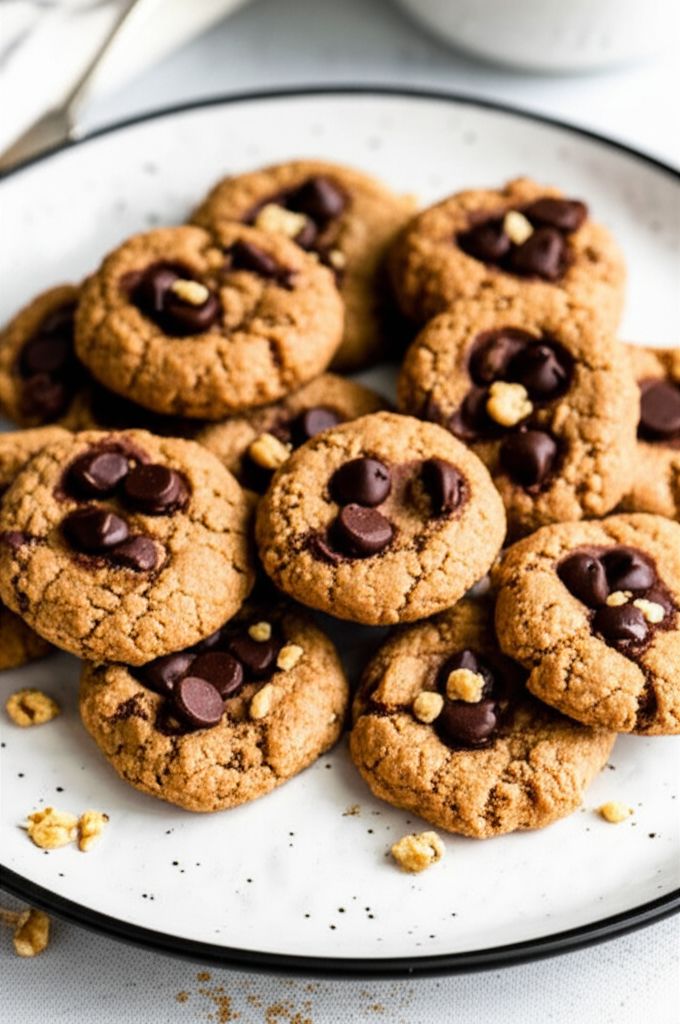 Vegan Chocolate Chip, Oatmeal, and Nut Cookies
