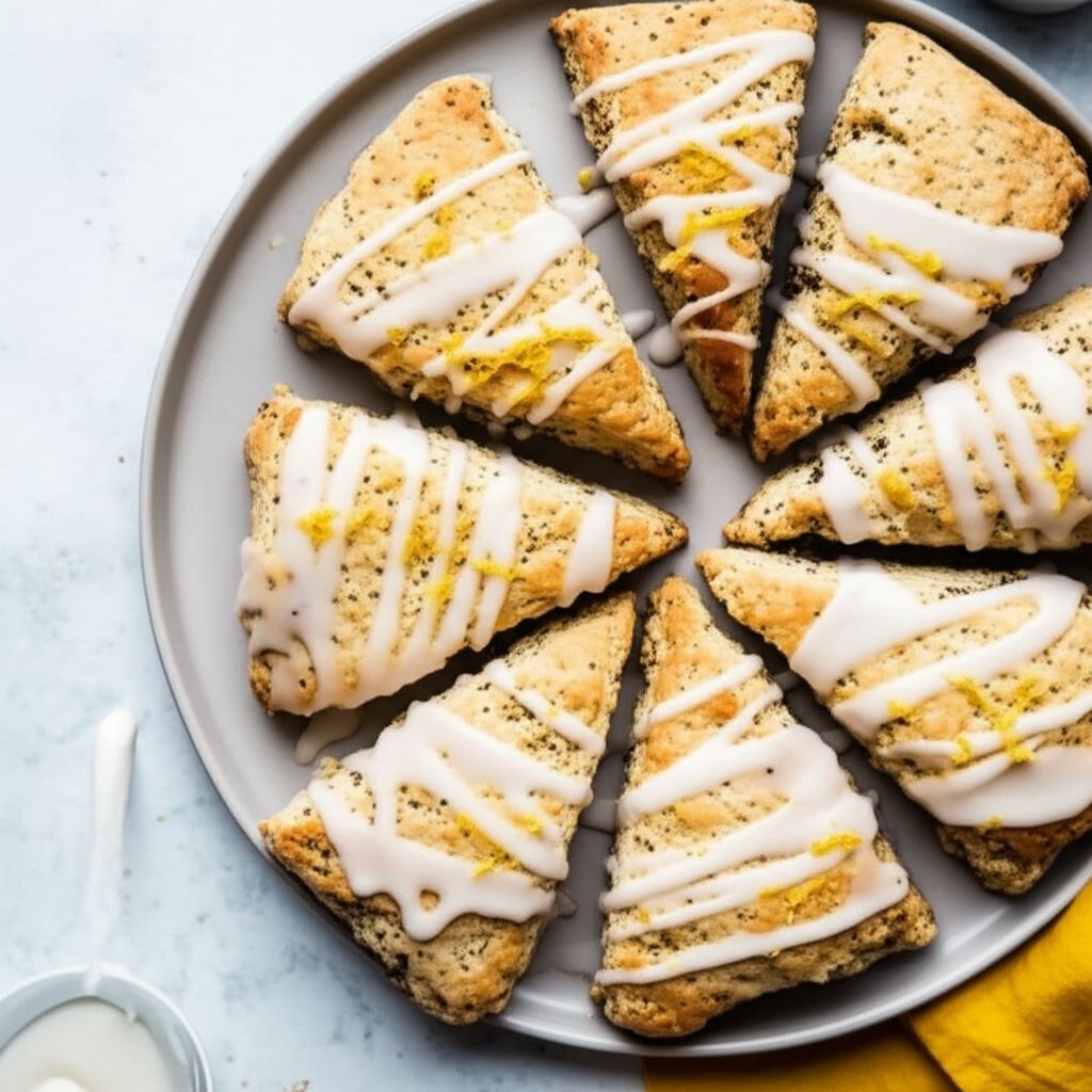 Vegan Lemon Scones with Chia